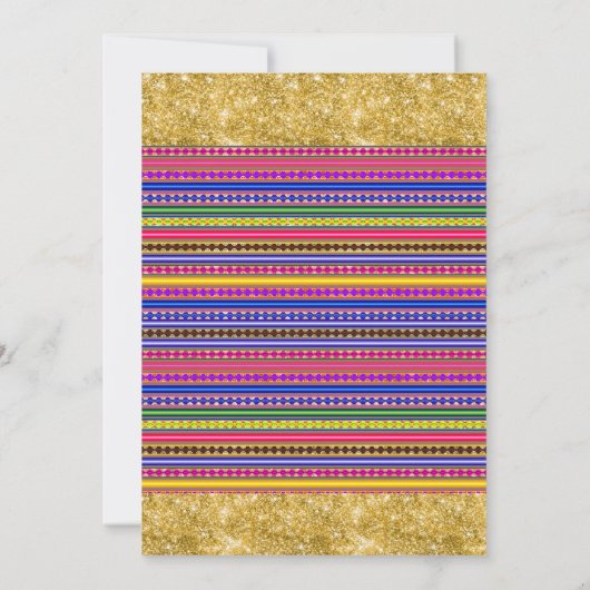 Invitation à la Fiesta Shower du Mexique (Dos)