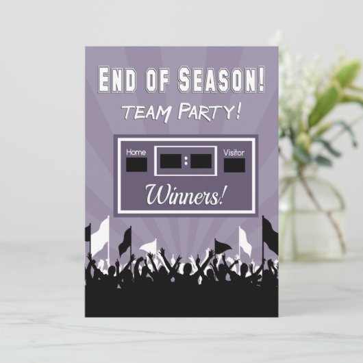 Invitation à la fin de saison de l'équipe (Debout devant)