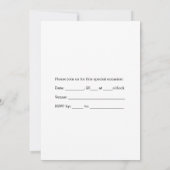 Invitation à la fin de saison de l'équipe (Dos)