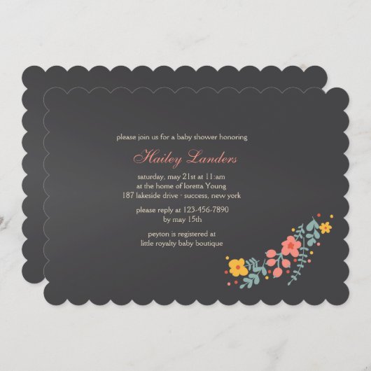 Invitation à la flambée du printemps (Devant / Derrière)