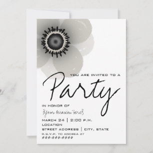 Invitation à la Fleur d'Anemone