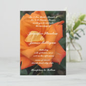 Invitation à la fleur rose orange (Debout devant)