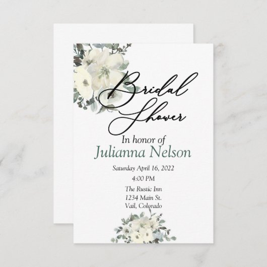 Invitation à la floraison de l'ivoire (Devant / Derrière)