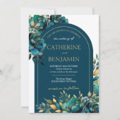 Invitation à la floraison mariage Boho Glam (Devant)