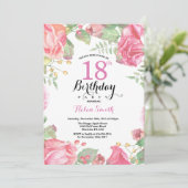 Invitation à la florale botanique 18e anniversaire (Debout devant)