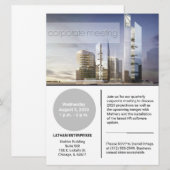 invitation à la foire d'entreprise contemporaine (Devant / Derrière)