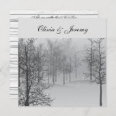 Invitation à la forêt d'hiver (Devant / Derrière)