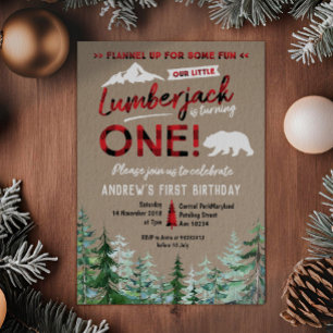 Invitation à la forêt pour le premier anniversaire