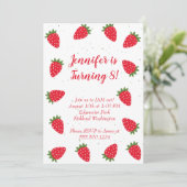 Invitation à la fraise (Debout devant)