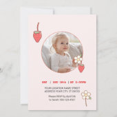 Invitation à la fraise et à la fleur (Dos)