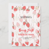 Invitation à la fraise et à la fleur (Devant)