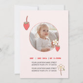 Invitation à la fraise et à la fleur (Dos)