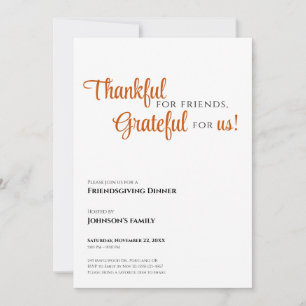 Invitation à la Friendsgiving