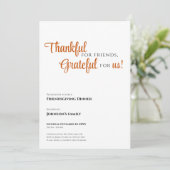 Invitation à la Friendsgiving (Debout devant)