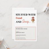 Invitation à la Friendsgiving (Devant/Arrière en situation)