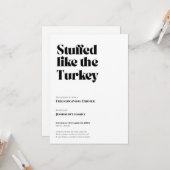 Invitation à la Friendsgiving (Devant/Arrière en situation)