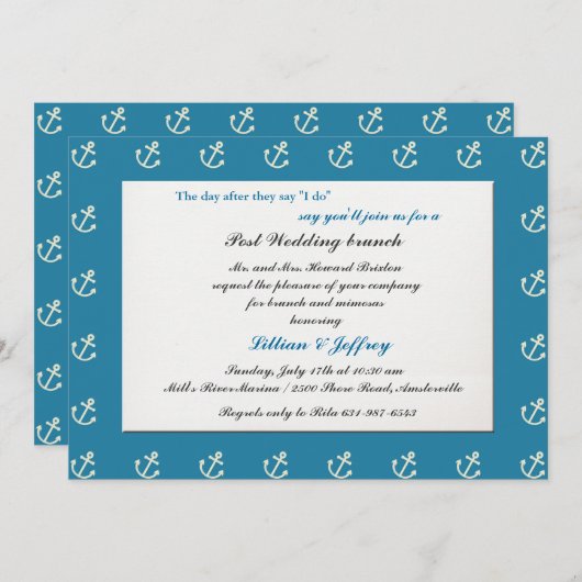 Invitation à la frontière Ancre (Devant / Derrière)