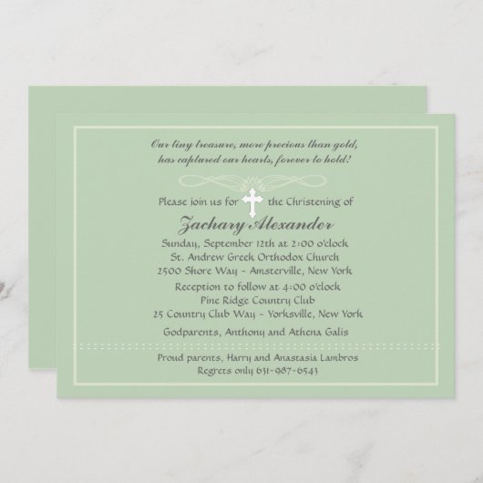 Invitation à la frontière de Chalky (Devant / Derrière)