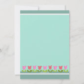 Invitation à la frontière de la Tulipe de Pâques (Dos)