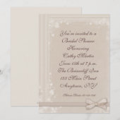 Invitation à la frontière de la vigne crémeuse (Devant / Derrière)