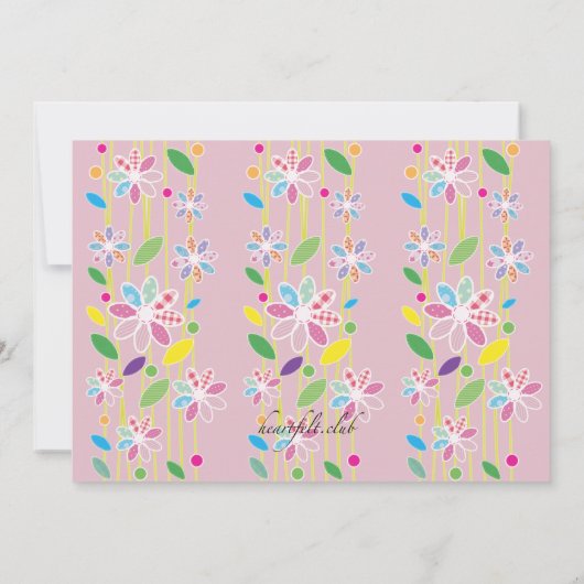 Invitation à la frontière des fleurs (Dos)