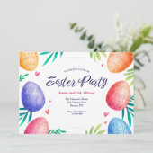 Invitation à la frontière des oeufs de la fête de  (Debout devant)