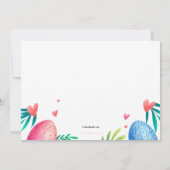 Invitation à la frontière des oeufs de la fête de  (Dos)