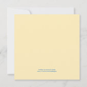 Invitation à la frontière des oeufs de Pâques (Dos)