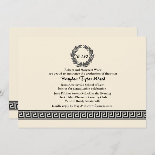 Invitation à la frontière grecque (Devant / Derrière)