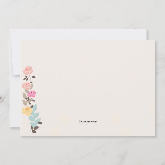 Invitation à la frontière rose (Dos)