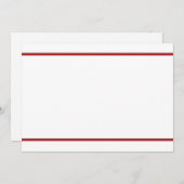 Invitation à la frontière rouge (Devant / Derrière)