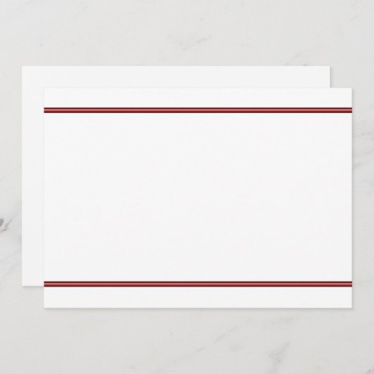 Invitation à la frontière rouge (Devant / Derrière)