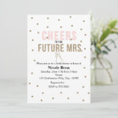 Invitation À la future Mme. Enterrement de vie de jeune fille (Debout devant)