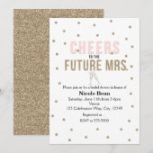 Invitation À la future Mme. Enterrement de vie de jeune fille (Devant / Derrière)