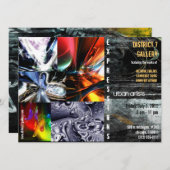 Invitation à la galerie d'art abstraite (Devant / Derrière)