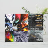 Invitation à la galerie d'art abstraite (Debout devant)