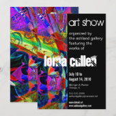 invitation à la galerie d'art - bonbons (Devant / Derrière)