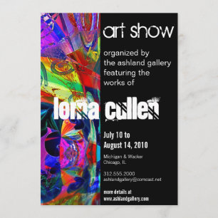 invitation à la galerie d'art - bonbons