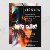 invitation à la galerie d'art - flux (Devant / Derrière)