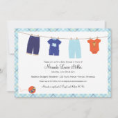 Invitation à la garde de bébés - Garçon (Devant)