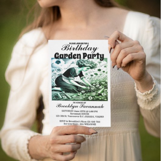 Invitation à la garden-party de l'après-midi de la