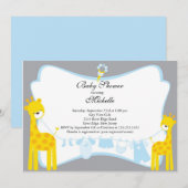 Invitation à la girafe de Cute (Devant / Derrière)
