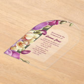 Invitation à la graduation acrylique des orchidées (Poser)