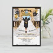 Invitation à la graduation afro-américaine hispani (Debout devant)