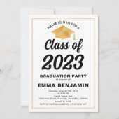Invitation à la graduation classique (Devant)