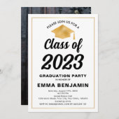 Invitation à la graduation classique (Devant / Derrière)