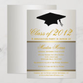 Invitation à la graduation d'argent et d'or (Devant / Derrière)