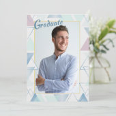 Invitation à la graduation de la photo de cadre tr (Debout devant)