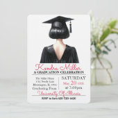 Invitation à la graduation de l'aquarelle noire (Debout devant)