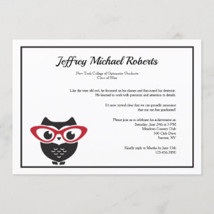 Invitation à la graduation de l'Optométrie des yeu